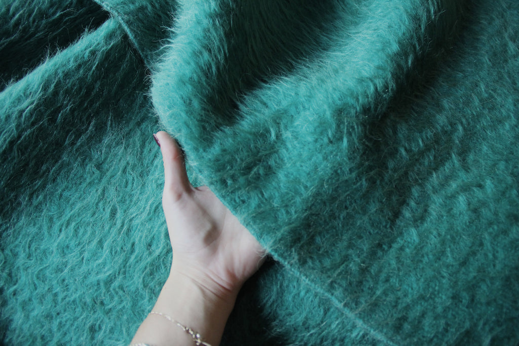 Portuguese 100% Wool "Papa" Emerald Blanket
