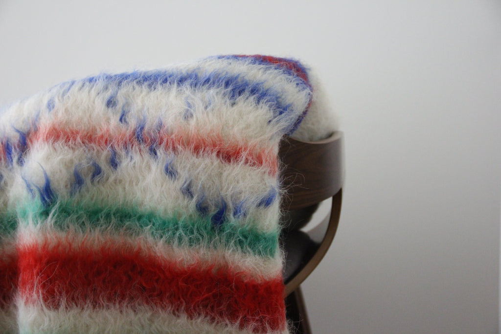 Portuguese 100% Wool "Papa" Multi-Color Blanket