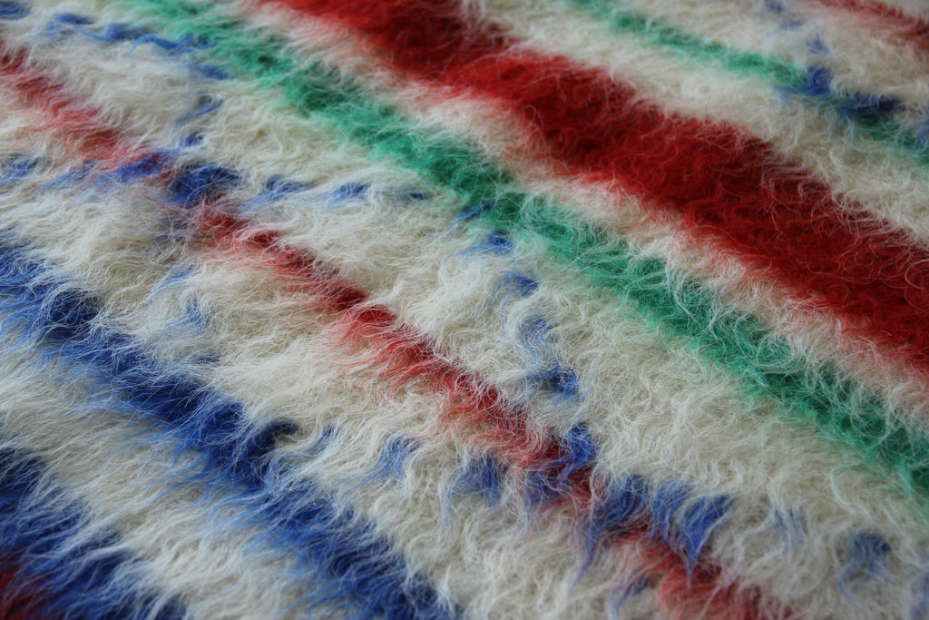 Portuguese 100% Wool "Papa" Multi-Color Blanket