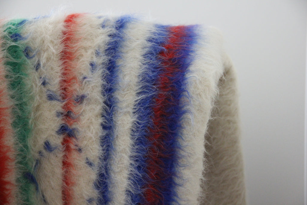 Portuguese 100% Wool "Papa" Multi-Color Blanket