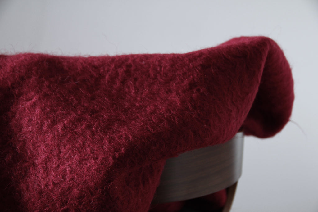Portuguese 100% Wool "Papa" Red Blanket