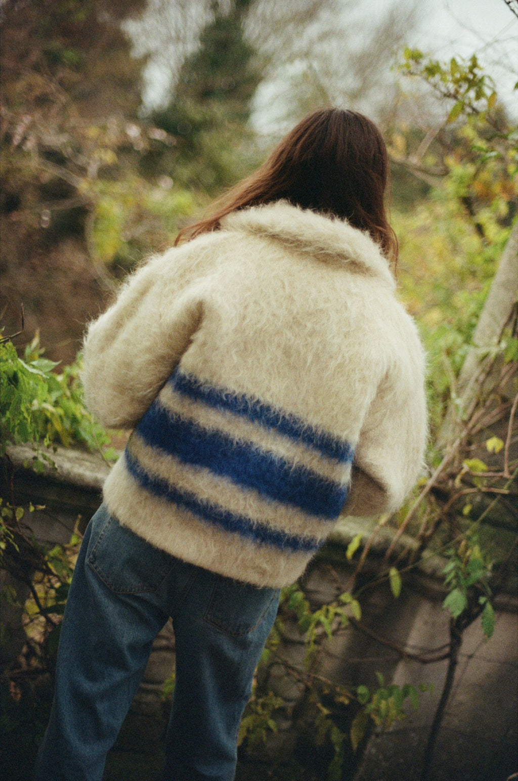 Portuguese 100% Wool `Blue Striped "Papa" Jacket